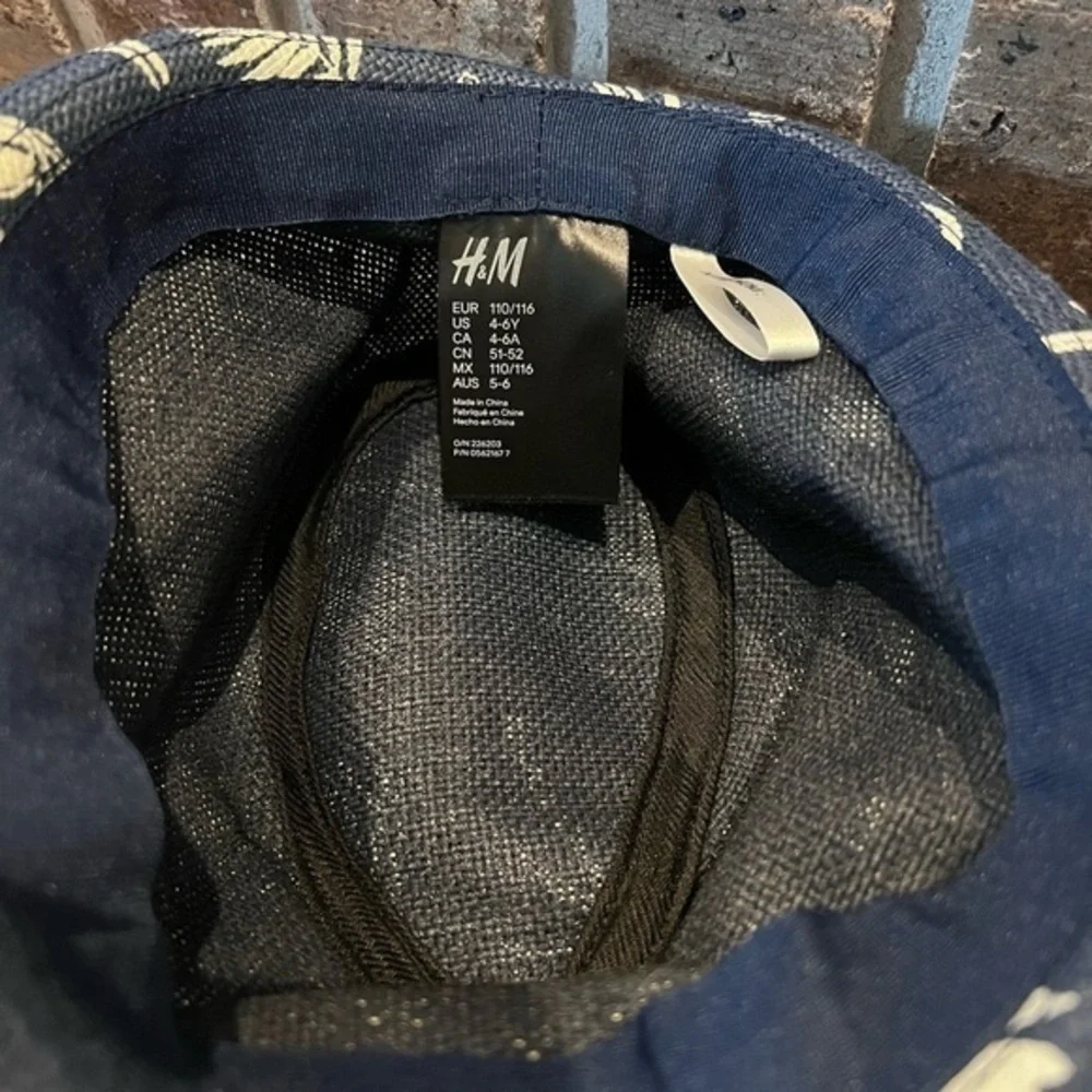 H&M Boys Sun Hat blue Size‎ 4-6 Youth